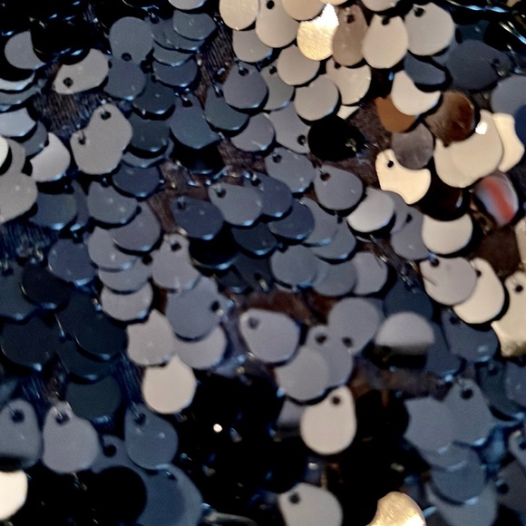 Stunning Delicate Michael Kors Blouse, Med, Black w/round Sequins-Never Used-NWT - Picture 9 of 12